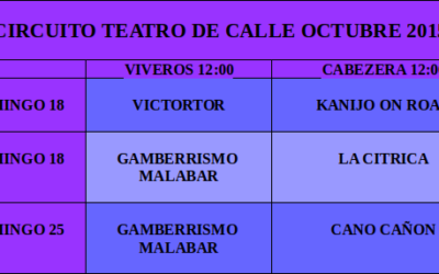 CIRCUITO TEATRO DE CALLE OCTUBRE 2015