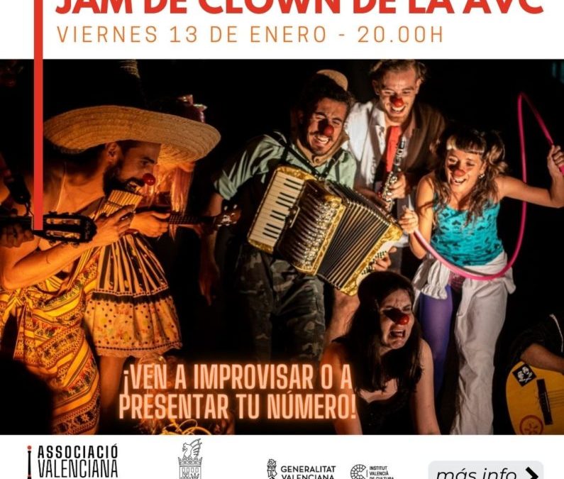 Jam de Clown de la AVC: viernes 13 de enero, 20h, en el Espai