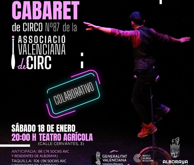 87º CABARET DE CIRCO COLABORATIVO PARA LA AVC – SÁBADO 18/1/25